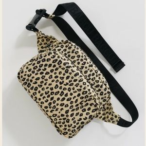 BAGGU Fanny Pack Nylon Leopard Print NWT